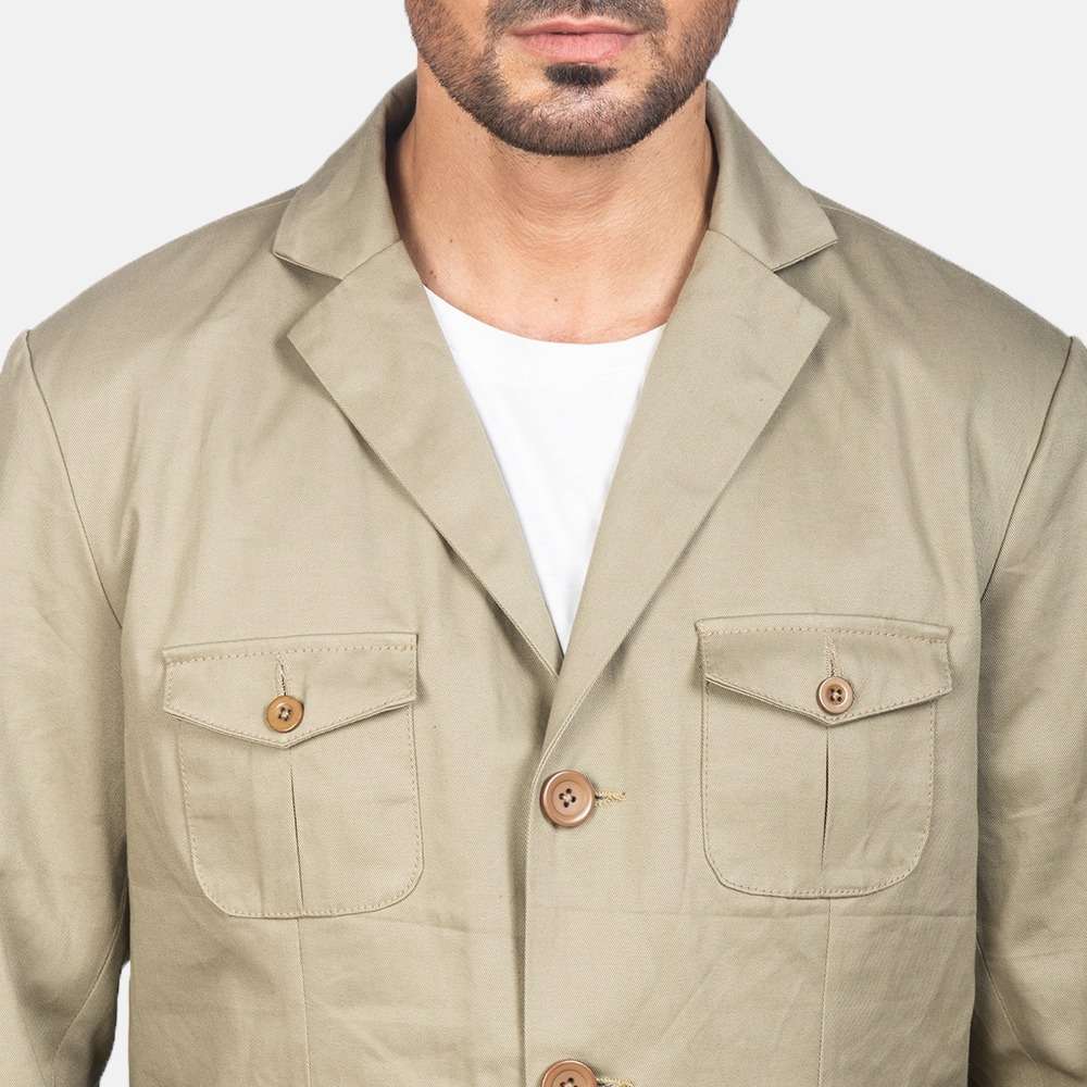 Kajetan Beige Safari Jacket - Image 3