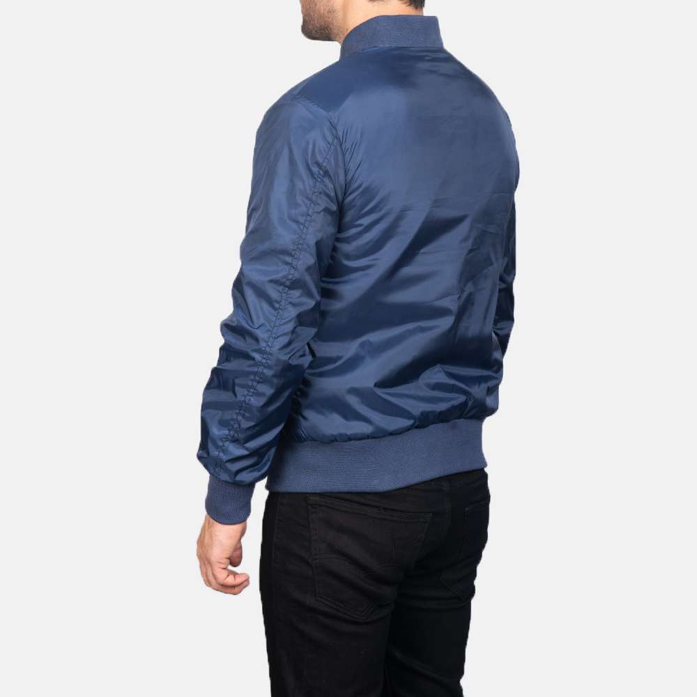 Zack Blue Bomber Jacket - Image 4