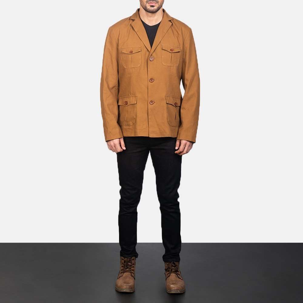 Kajetan Khaki Safari Jacket - Image 3