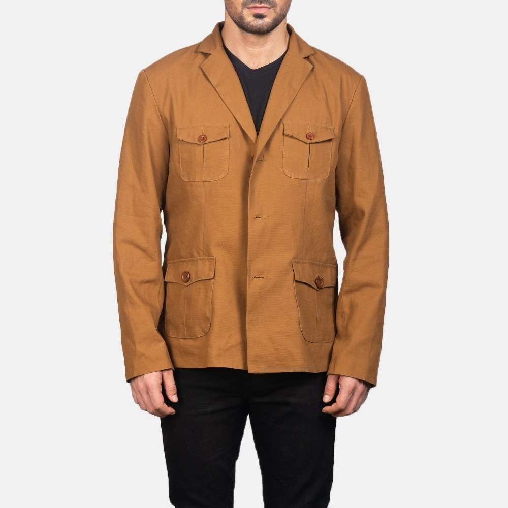 Kajetan Khaki Safari Jacket - Image 2