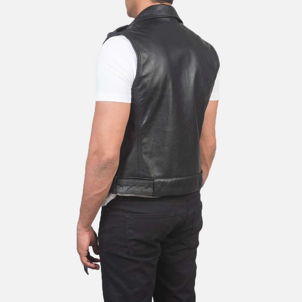 Auden Black Leather Vest - Image 4
